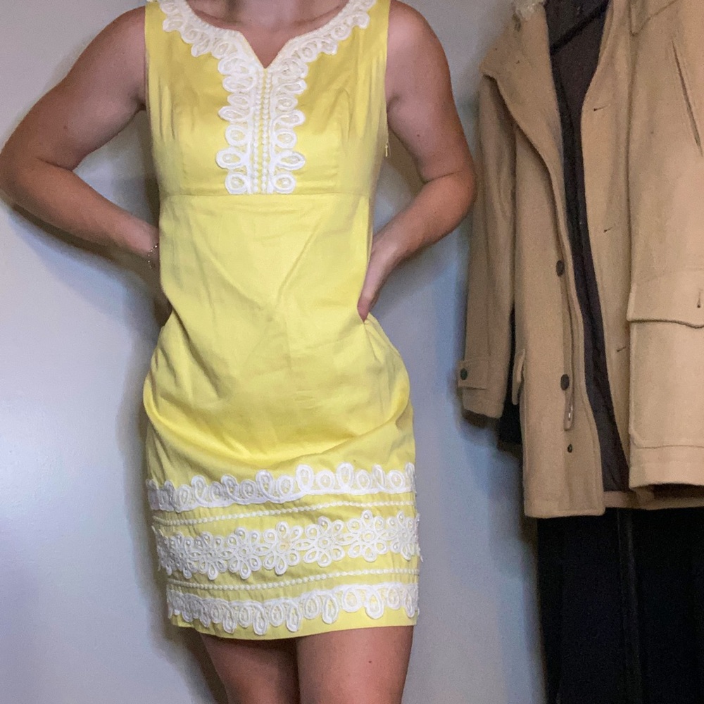 Yellow Lilly Pulitzer Dress size 4